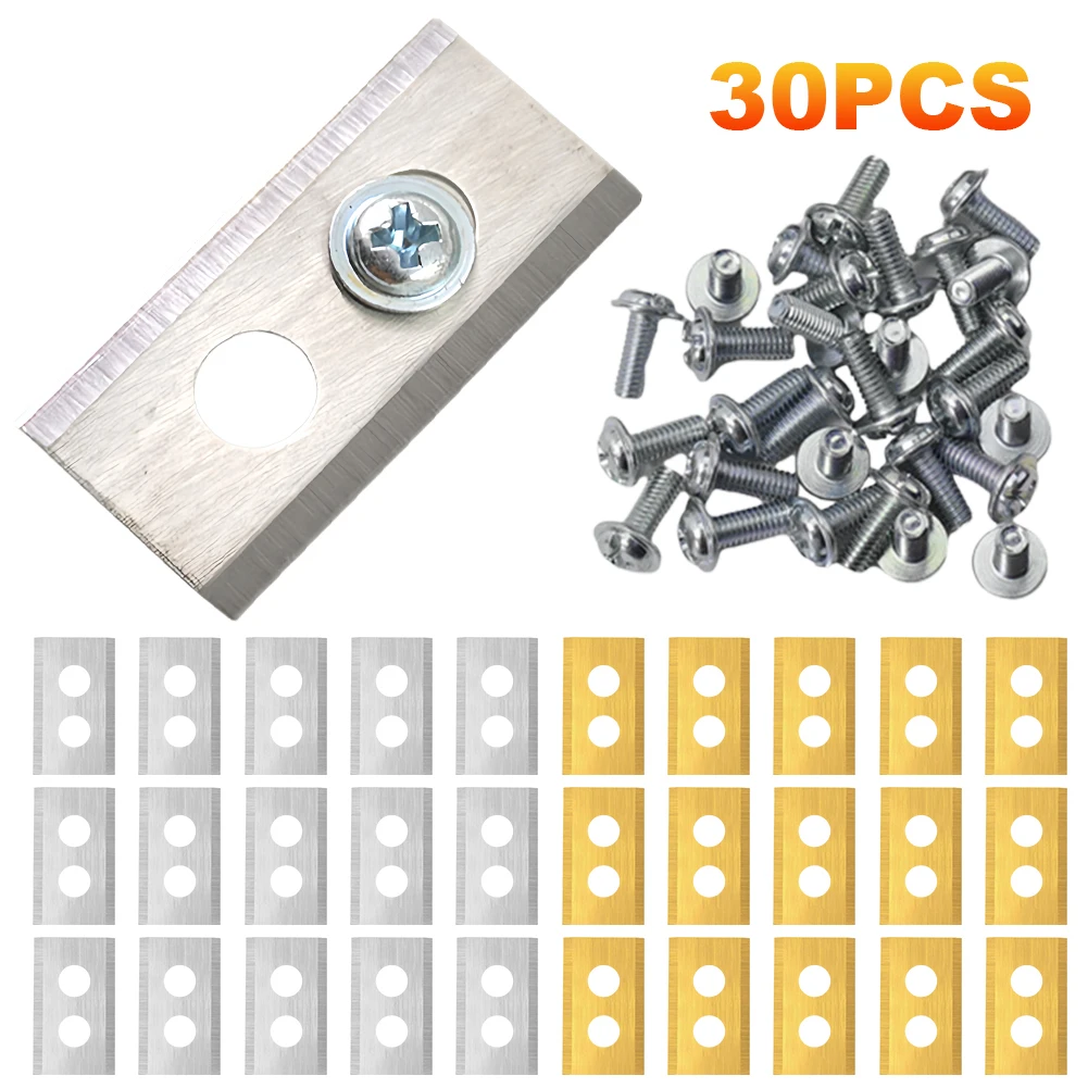 30/36PCS Lawn Mower Stainless Steel Replacement Blades 2-hole Design Mower Blade for Mammotion Luba Robot Lawn Mowers