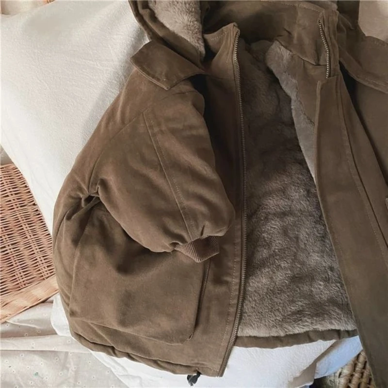 Children\'s Padded Thickened Jacket Fall Winter 2023 New Korean Version Furry Winter Cotton Clothes Men Women Baby Winter Jacket