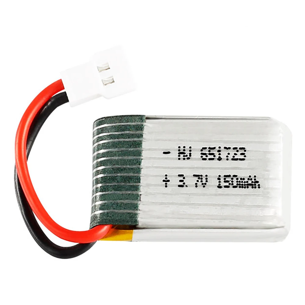 3.7v 150mah 30C สําหรับ H2 H8 H48 U207 แบตเตอรี่ RC Quadcopter อะไหล่ 651723   แบตเตอรี่สําหรับ H8 แบตเตอรี่สําหรับของเล่นเฮลิคอปเตอร์ 5 ชิ้น/ล็อต