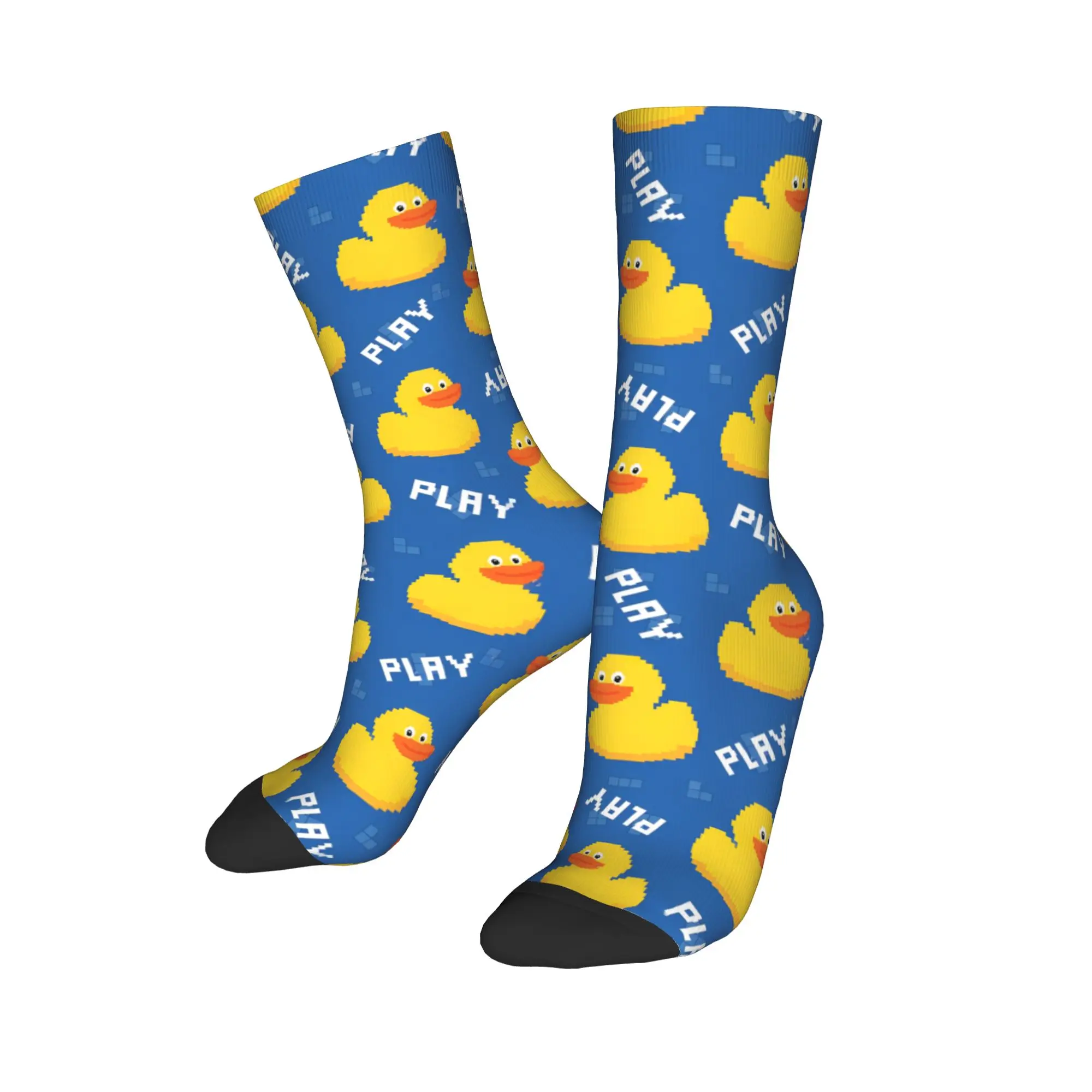 

Fashion Male Men Socks Crazy Cute Duck Play Cartoon Sock Polyester Sport Women's Stockings Spring Summer Autumn Winter,