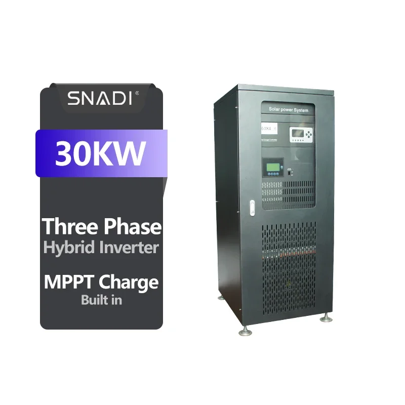 PWM Solar Inverter 3 Phase 30KW Hybrid Solar Inverter DC To AC Power Inverter