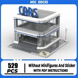 Moc Building Block Speed Parking Model Technology Brick DIY Assembly Extra Floor Modular Street View Toy Holiday Gift