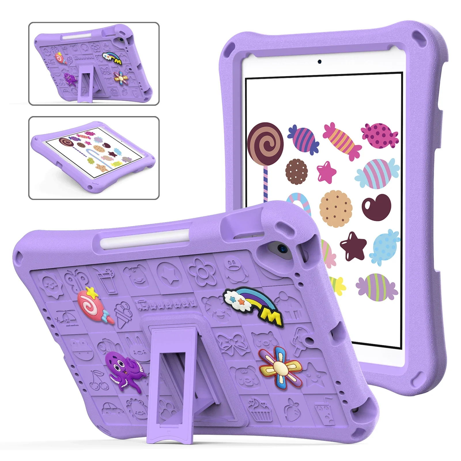 

Stand Tablet Case For iPad Pro Air 4th 5th 7th 8th 9th 10th 11th Generation Mini 6th Cases 11 10.9 inch Cover for Children Gift