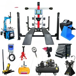 Repair Workshop equipment Combo 3d four wheel alignment machine full set Wheel Balancer And Tire Changer