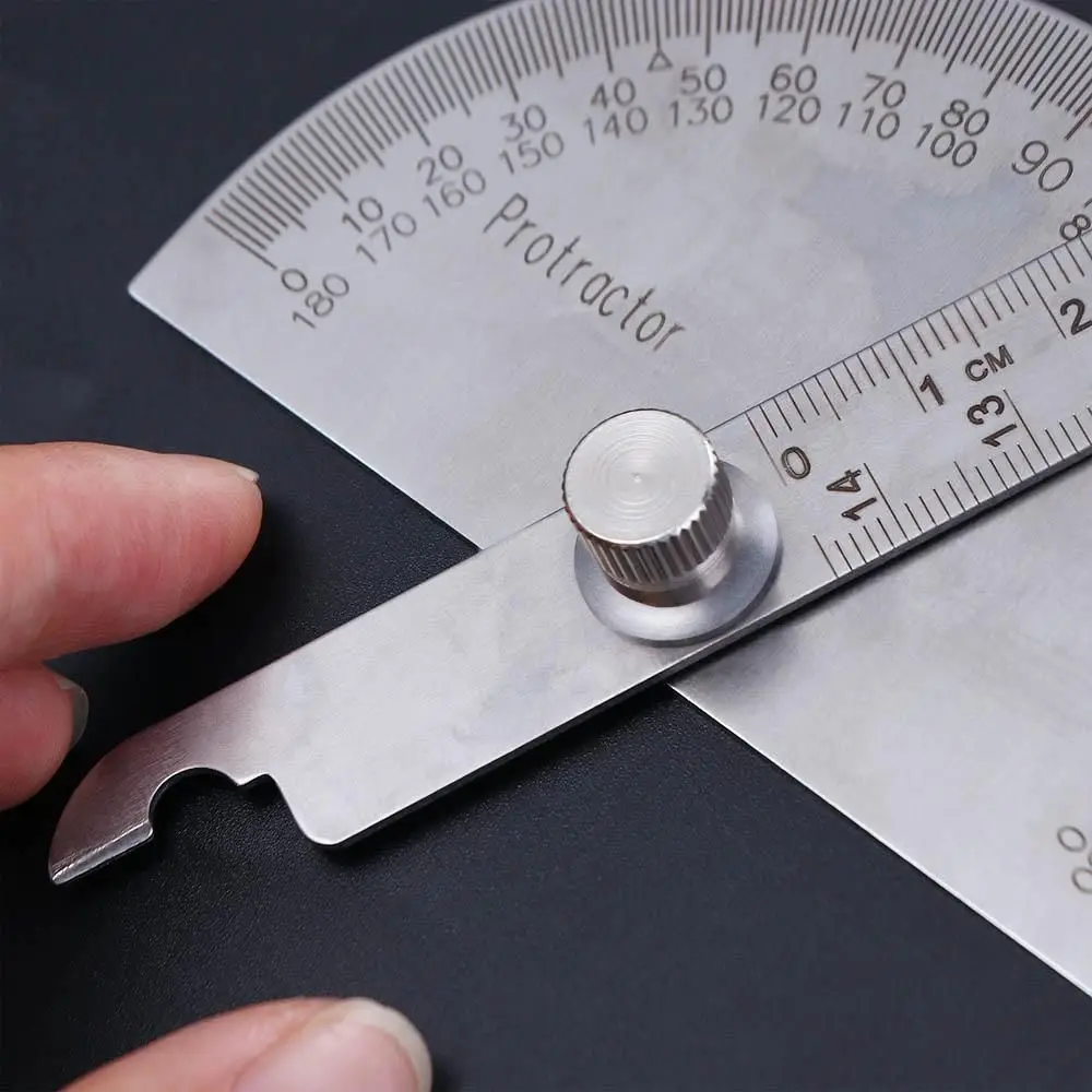 Supplies Round Head Caliper Goniometer Stainless Steel Angle Ruler Protractor 180 Degree Protractor Adjustable Protractor