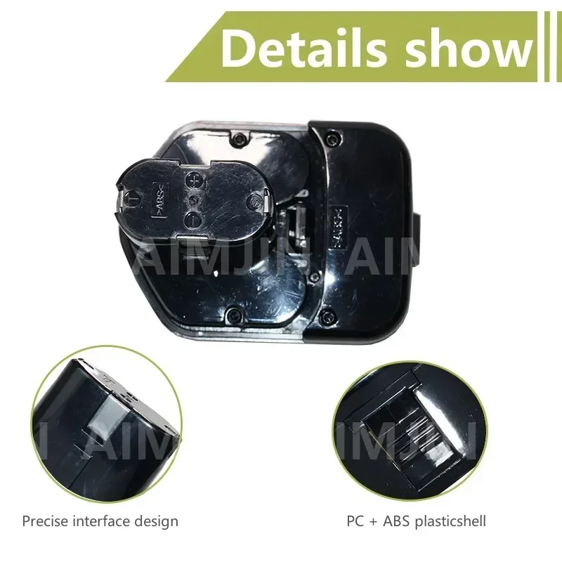 AIMJIN 12V 6800mAh Replacement Ni-Cd Battery for Hitachi EB1214S EB1212S EB1220HS 324360 322434 Eb1220bl Electric tool battery