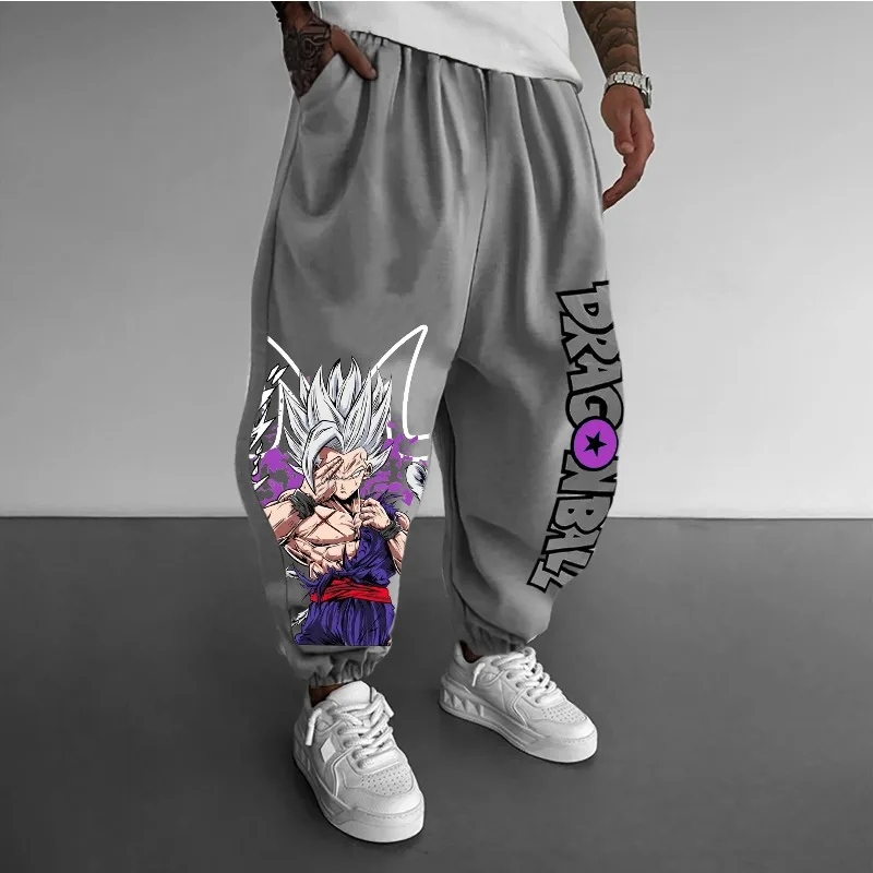 Dragon Ball Trend explosie Animatie Perifere puur katoen Losse comfortabele broek Heren Dames Hip Hop Sportlegging