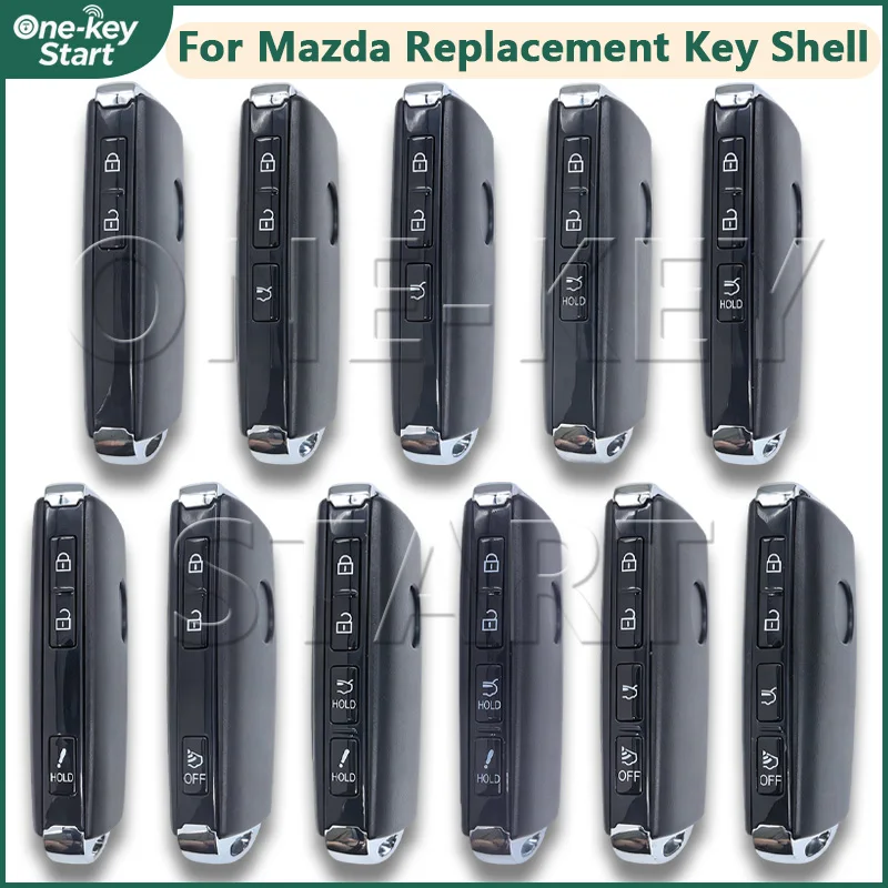 For Mazda 3 Axela CX-30 CX-30 EV CX-50 CX-80/CX-70/CX-90 2020-2026 2/3/4Buttons Car Remote Replacement Key Shell 【ONE-KEY START】