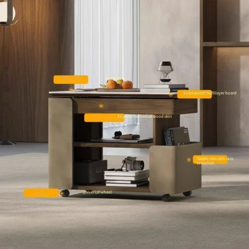 Easy To Use Extendable Storage Coffee Table Elevator Adjustable Room Nordic Side Table Designer Space Saving Mesa Centro Salon F