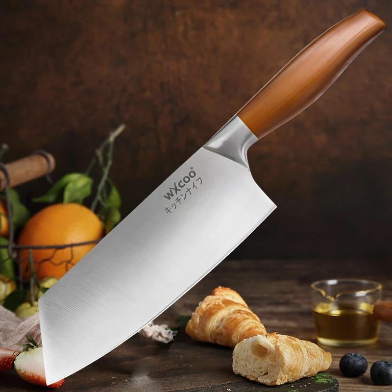 

Stainless Steel Meat Cleaver Japanese Chef Knife with Ergonomic Handle Multi-functional Cooking Knives for Slicing Dicing Knife