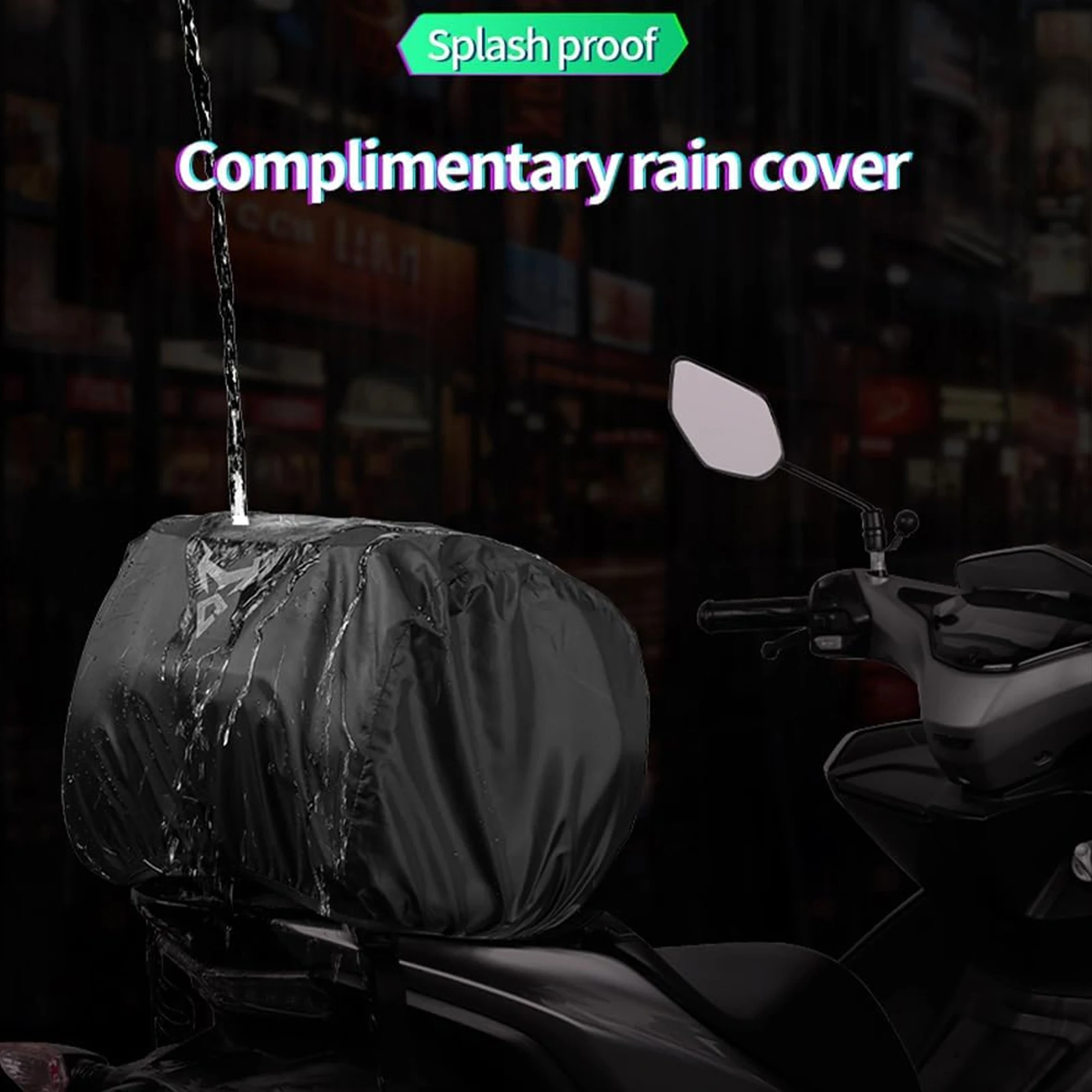 العالمي للدراجات النارية مضيئة حقيبة خفيفة متعددة الوظائف ثنائي الغرض الرجعية منحني شعاع/الذيل سكوتر الشارع سيارة المقعد الأمامي والخلفي