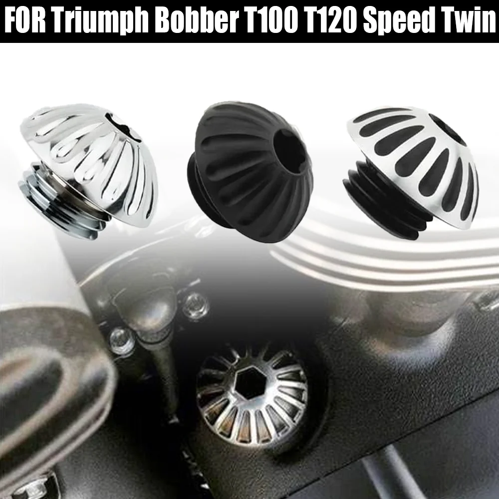 

Motorcycle Crankcase Cap CNC Engine Oil Filler Screw Cover Plug for Triumph Bonneville Bobber T100 America Speedmaster Scrambler