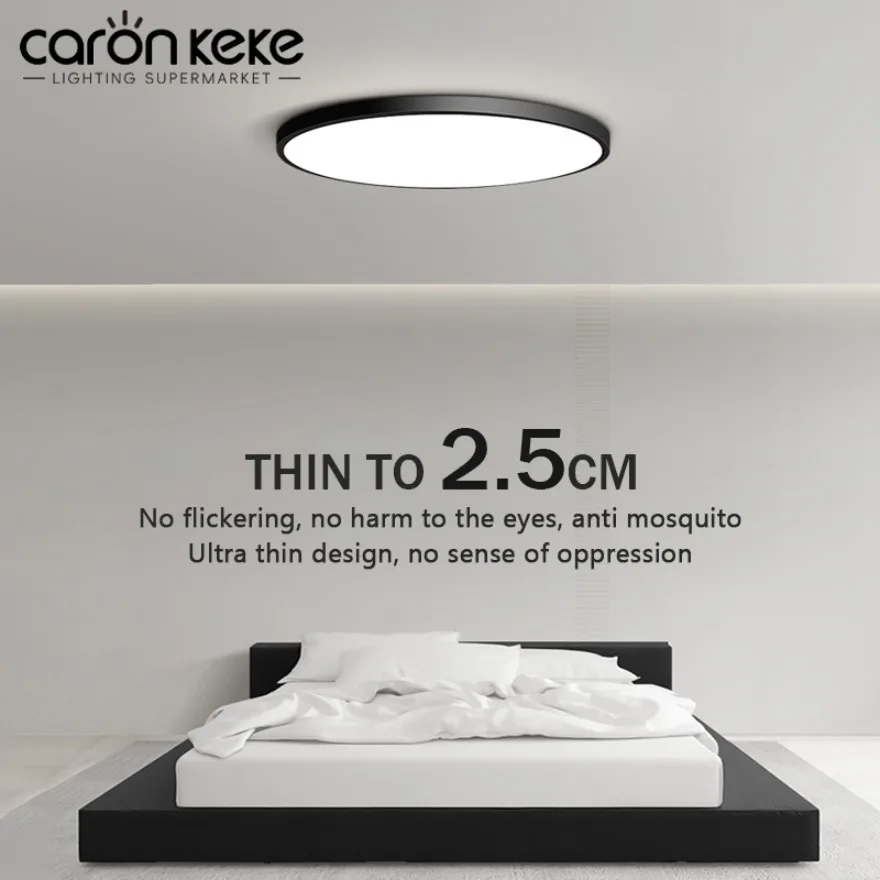 LED Ceiling Light Modern Simple Ultrathin Circular Decorative Light Bedroom Study Living Room Dining Room Indoor Lighting Lustre