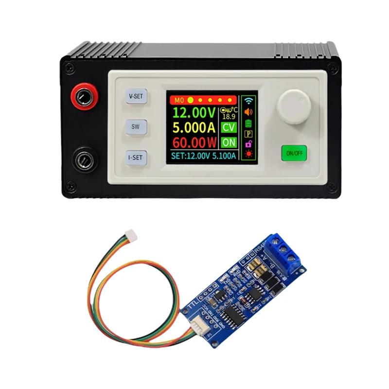B92B-SK60S DC Regulated Power Supply+K485X DC Buck Converter Adjustable Regulated Power Supply 5A 60W Solar Charging Module