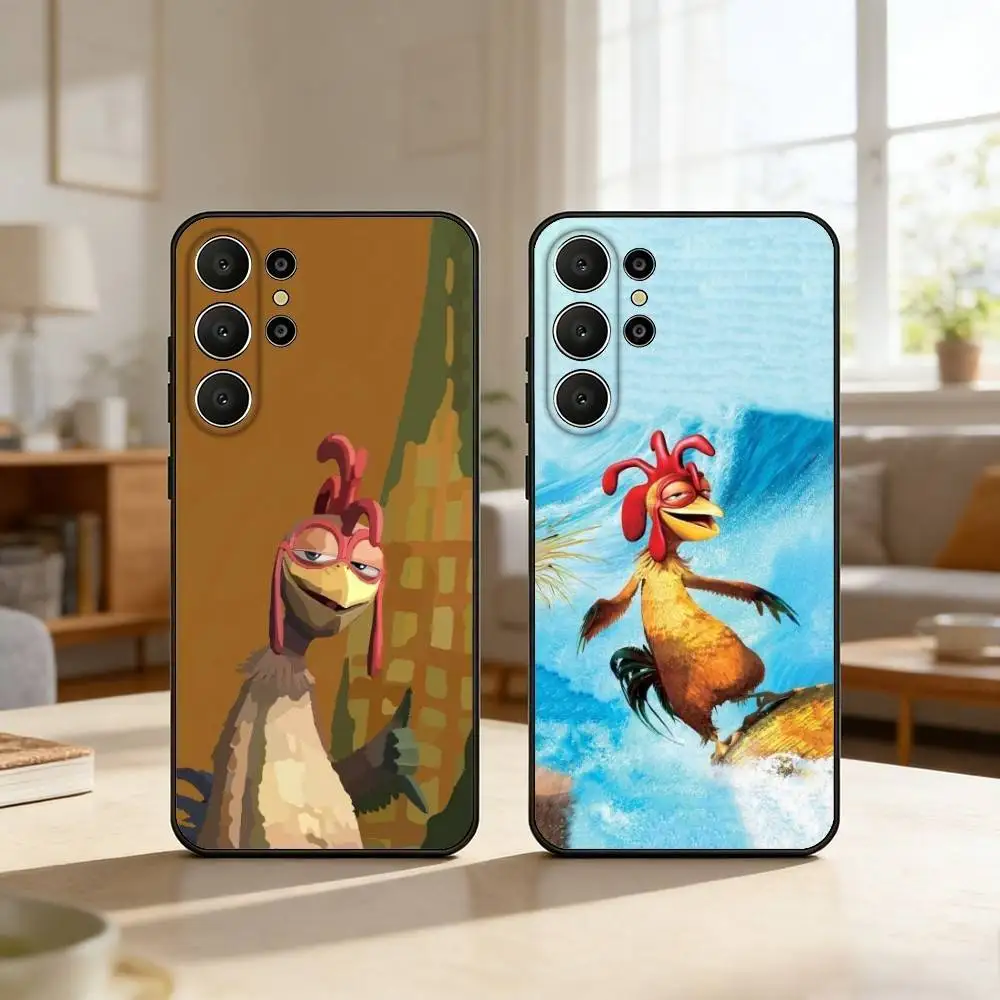 

C-Chicken J-Joe Surf Phone Case For Samsung S26,S25,24,23,22,30,21,10,9,Ultra,Plus,Lite,FE Soft Black Case
