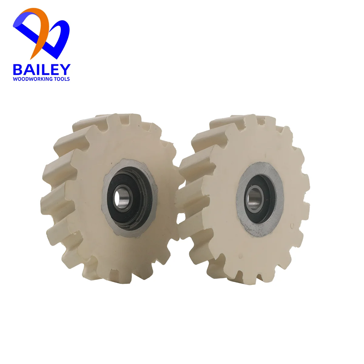 BAILEY 10PCS 65x8x14mm Twill พร้อมร่องกดล้อยาง Roller สําหรับ NANXING ขอบแถบเครื่องไม้เครื่องมือ