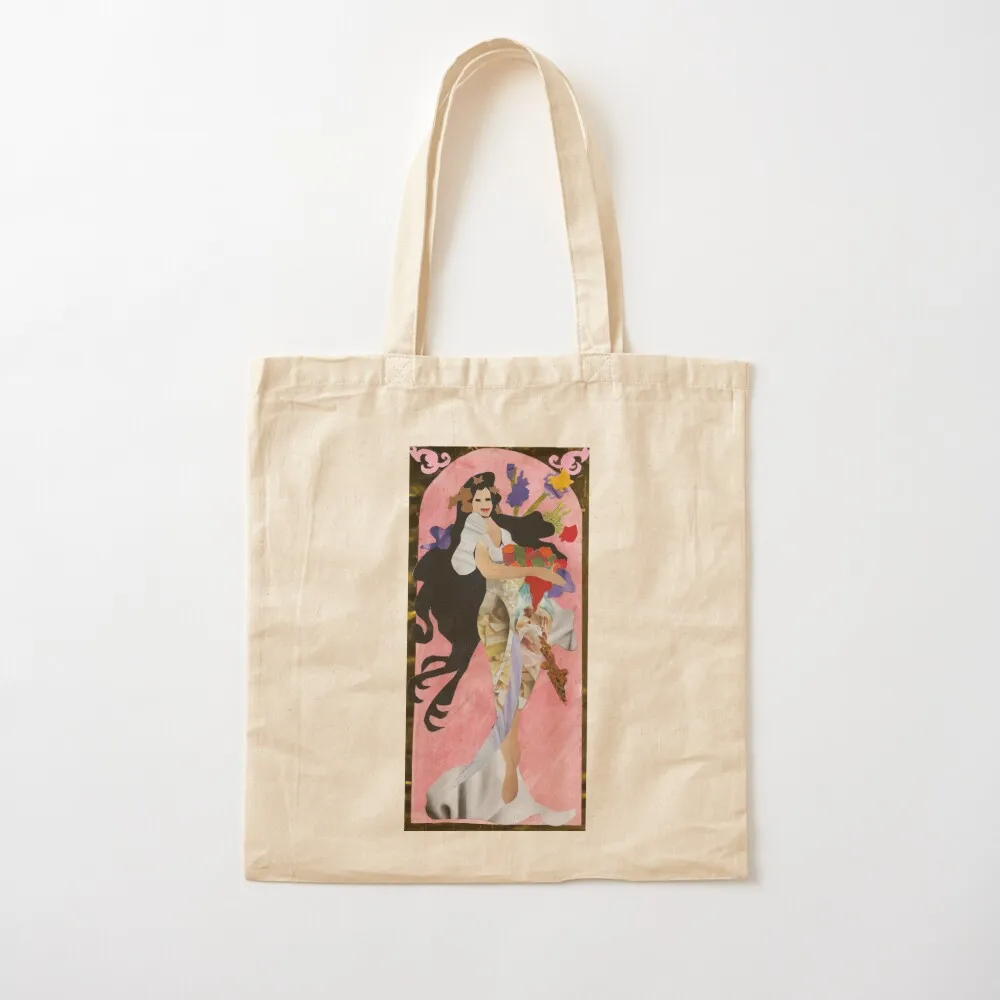 

Autumn Collage Alphonse Mucha Tote Bag custom tote large custom fabric sacs de shopping Canvas