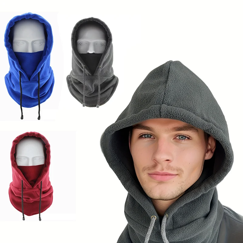 Pasamontañas con máscara facial de invierno, gorro térmico a prueba de viento, gorro de esquí para ciclismo al aire libre, cubierta para la cara más cálida para el cuello