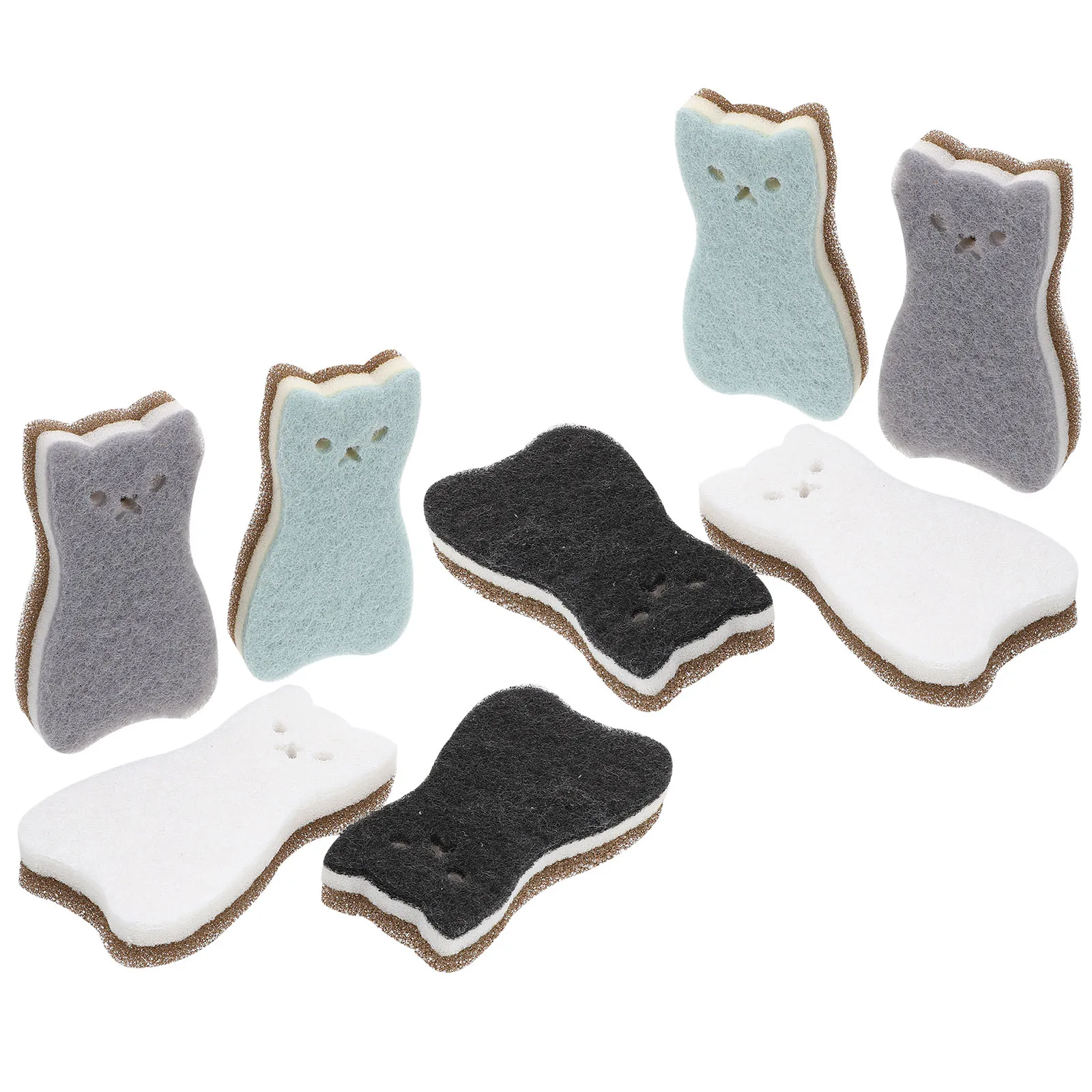 

8pcs Thickened Sponge Cleaning Dishcloth For Kitchen Washing Scrubbing Sponges Dishes Cleaning Tool Home Sponge Scouring Pad