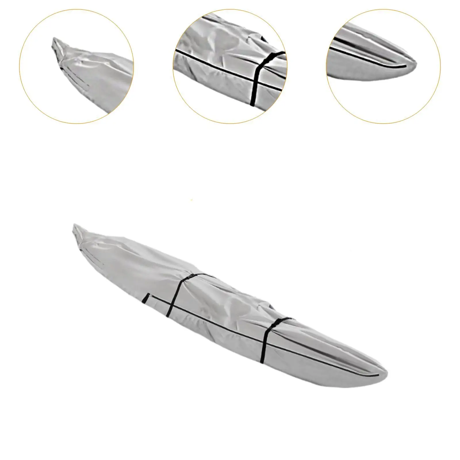 غطاء الزورق غطاء كاياك مقاوم للمطر احترافي للشمس مقاوم للطقس مقاوم للماء لقارب الزورق والسفر والرياضة الداخلية