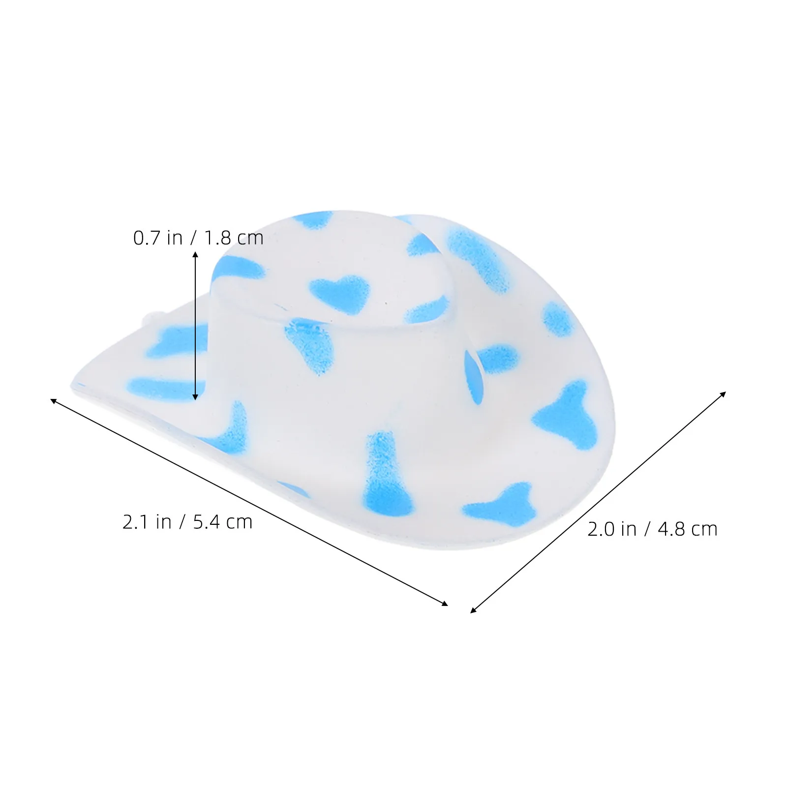 10Pcs Mini Cowboy Hats Variety Styles Durable Western Party Decorations Cupcake Toppers Wine Bottle Covers Hair Clips