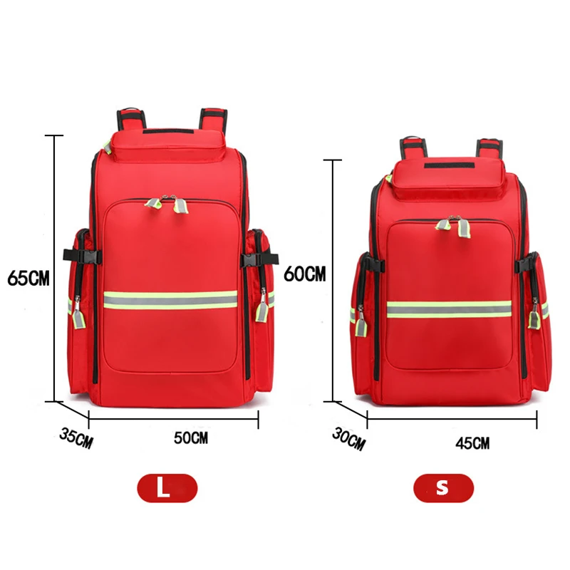 First Aid Kit Empty Emergency Backpack First Responder Trauma Bag Medical Supplies Case for Disaster Relief Field Trips Camping