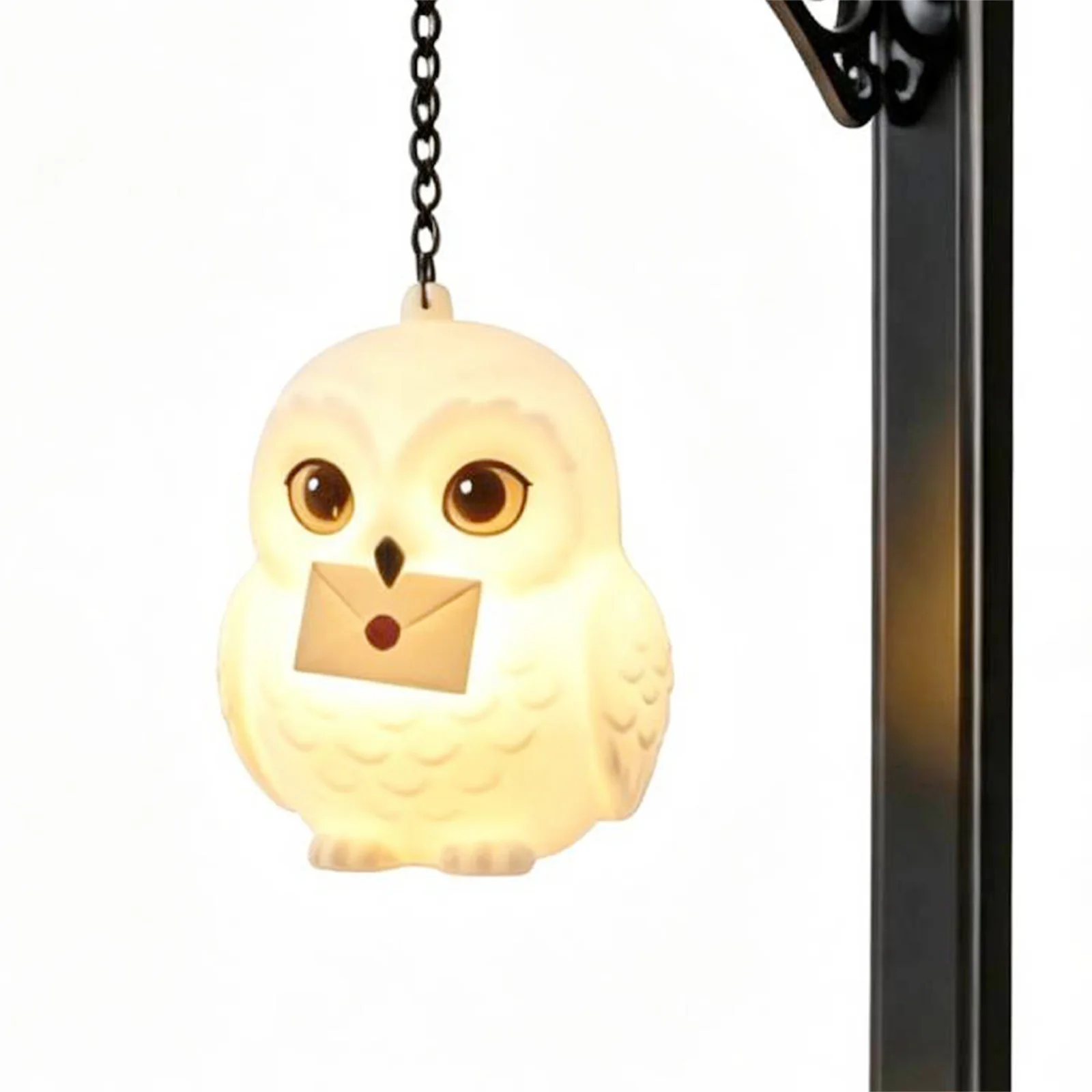 Iron Hanging Decorative Owl Bookshelf Light Bookend Reading Nook Library Home Bedroom Study Office