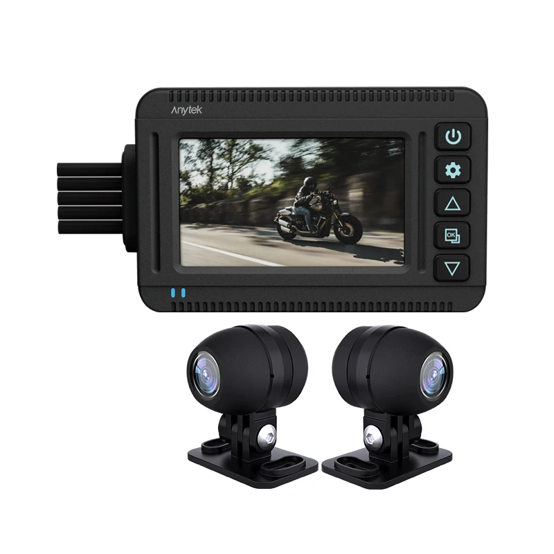 

Motorcycle Dash Cam Dual Lens Front and Back Video Recorder Sports Action Camera