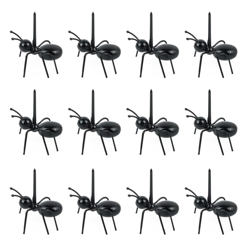 12 PCS 재사용 가능한 과일 추천 개미 모양의 과일 이쑤시개 파티 액세서리 Dropship