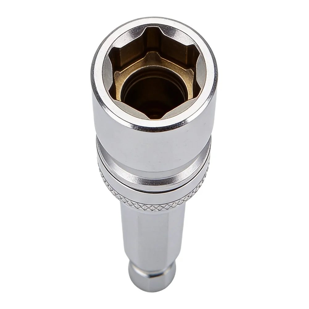 Deep Hole Hex Socket Wrench 4.0-14mm Size with 1/4 Batch Rod for Use with Electric Drills and Mechanical Tool Sets