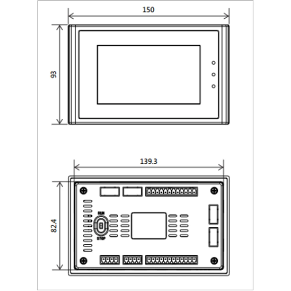 Samkoon 4.3 7.0 Inch Screen HMI PLC In One GT-070-32MT-G GT-043-16MT GC-043-16M-C GC-043-16M2AI-C GC-043-16M4AI-C