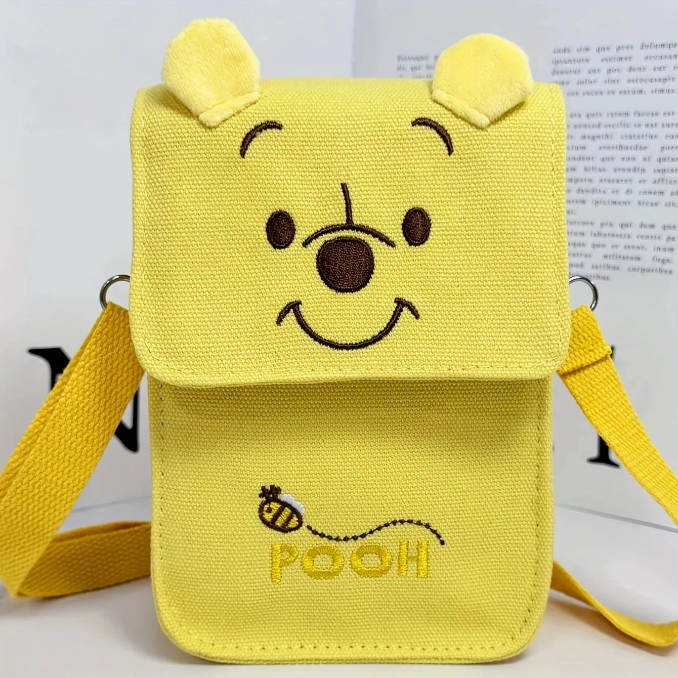 

Strawberry Bear Winnie the Pooh Fashion Large Capacity Foldable, Crossbody Bag Christmas/Thanksgiving/Birthday Gift