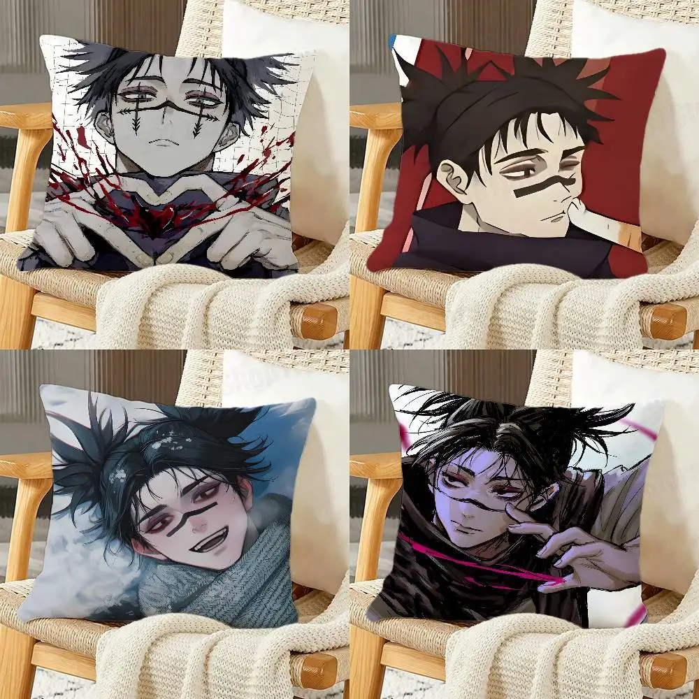 

Choso Anime J-Jujutsu K-Kaisen Print Throw Pillow Cover Square Cushion Case for Living Room Bedroom Decor
