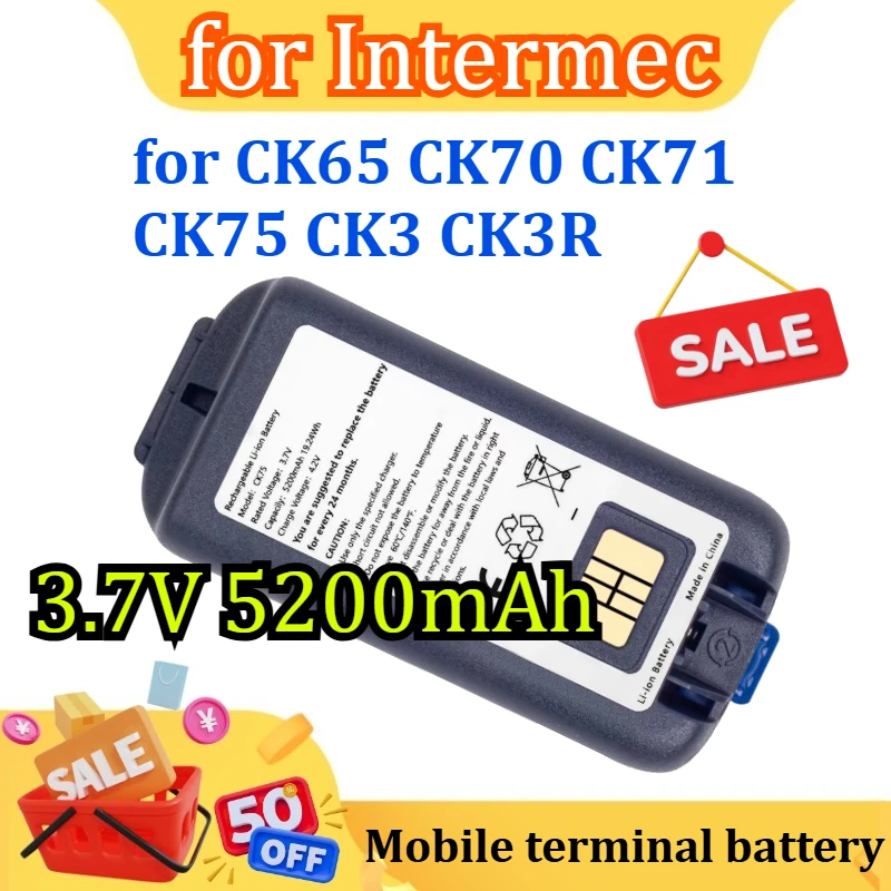 

New for Intermec CK65 CK70 CK71 CK75 CK3 50135498-002 318-034-034 318-033-021 CK3 EDA60K AB17/AB18 CK3R CK3X CK70 CK71 Battery