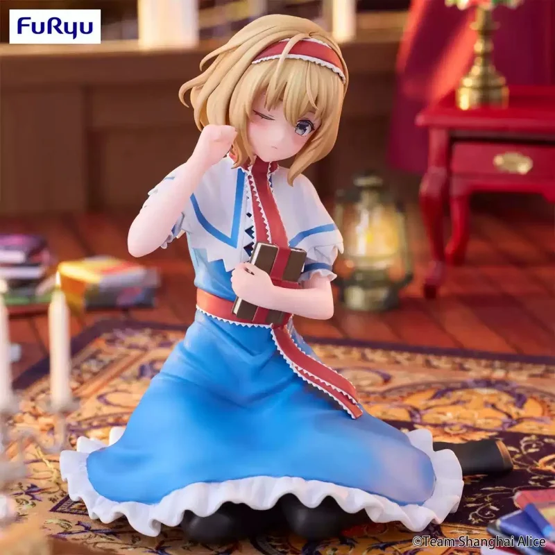 Figura Original de Furyu del Touhou Project, Alice Margatroid Noodle Stopper, 10 cm, Modelo de Anime, Juguete, Regalo de Cumpleaños