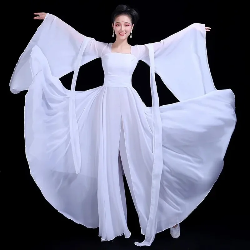 Classical Hanfu Yangko Dance Clothing Women's Chinese elegant folk dance costume fan dance traditional Hanfu Eastern Dress