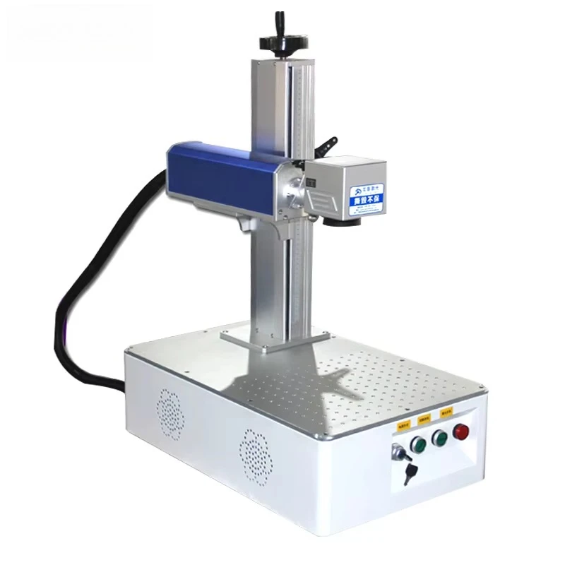 Compact Desktop Fiber Laser Marking Machine 20W 30W Air Cooled for Metal Engraver No Ink with EZCAD