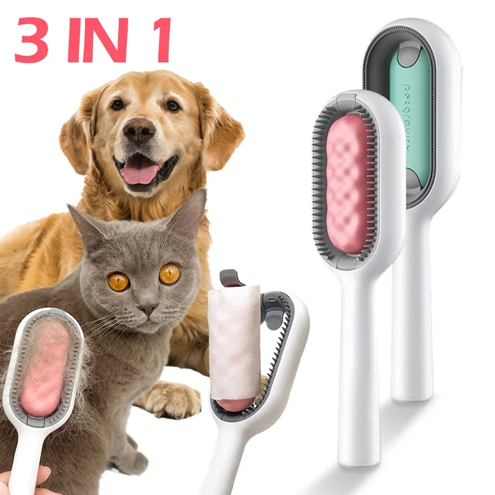 Pet Cat Grooming Brush Dog Comb Hair Removes Massages Pet Hair Comb for Curly Long Short Hair Dogs Pet Cleaning Beauty Products