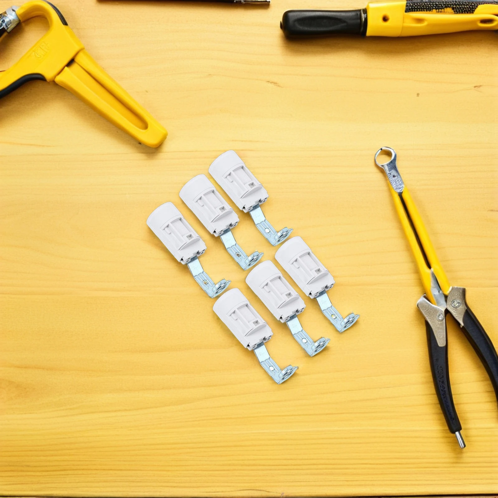 

6 шт., адаптер для канделябры E14, винтовая розетка, замена для комплекта для ремонта лампы, детали лампы «сделай сам», держатель лампочки