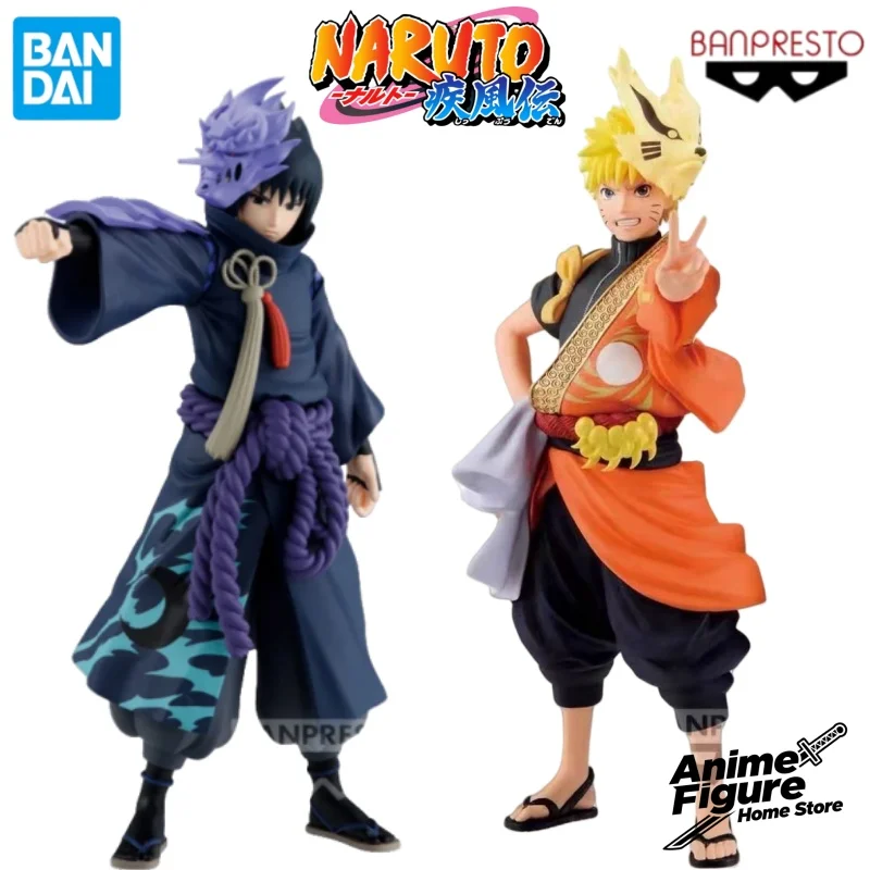 

100%Original in Stock Bandai Naruto Uzumaki Naruto Uchiha Sasuke 20Th Anniversary Anime Character Model Ornaments Collection