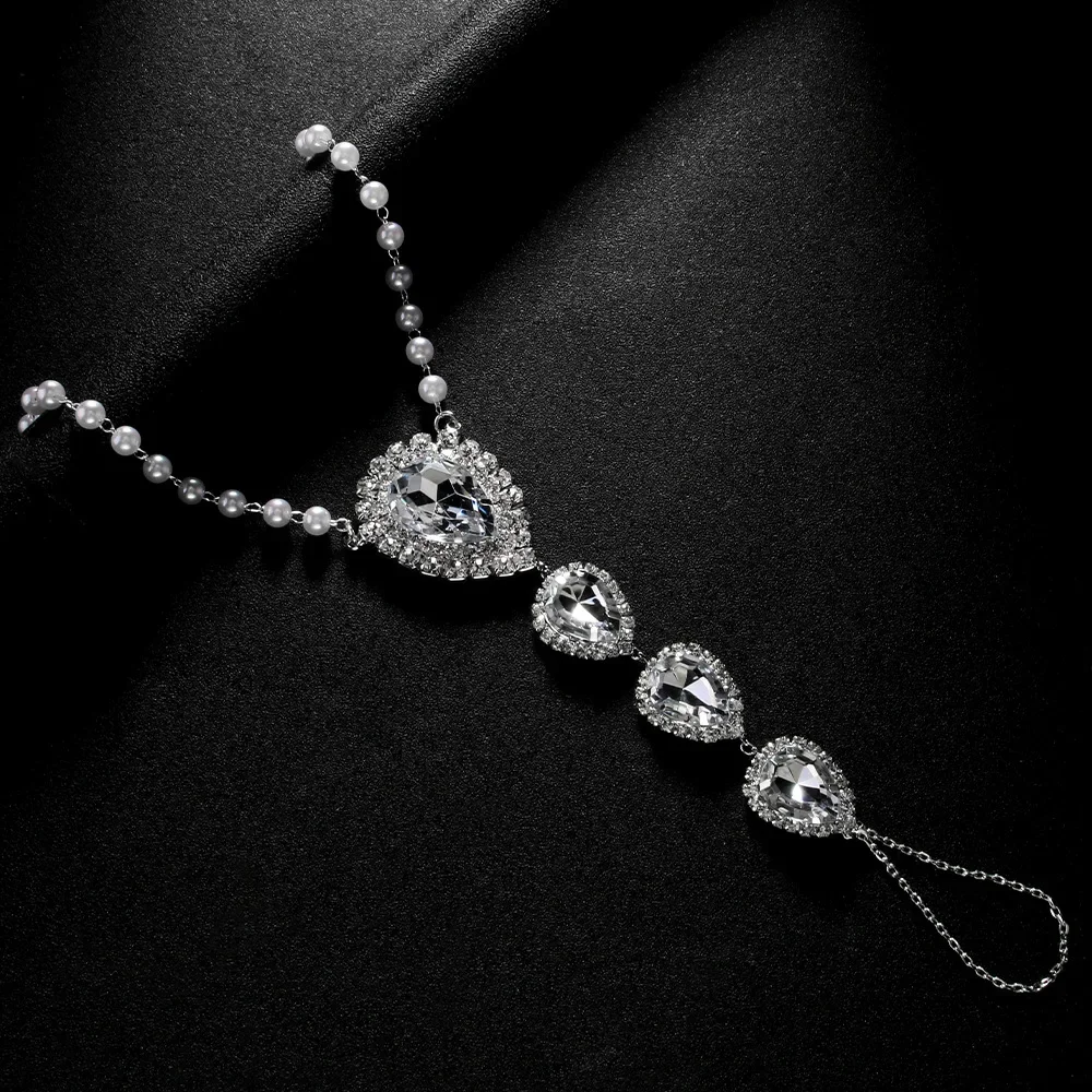 Stonefans Handmade Pearl Anklet Simple Hand Women Boho Fashion Foot Jewelry Anklet Bracelet Summer Beach for Women Girls Ankle