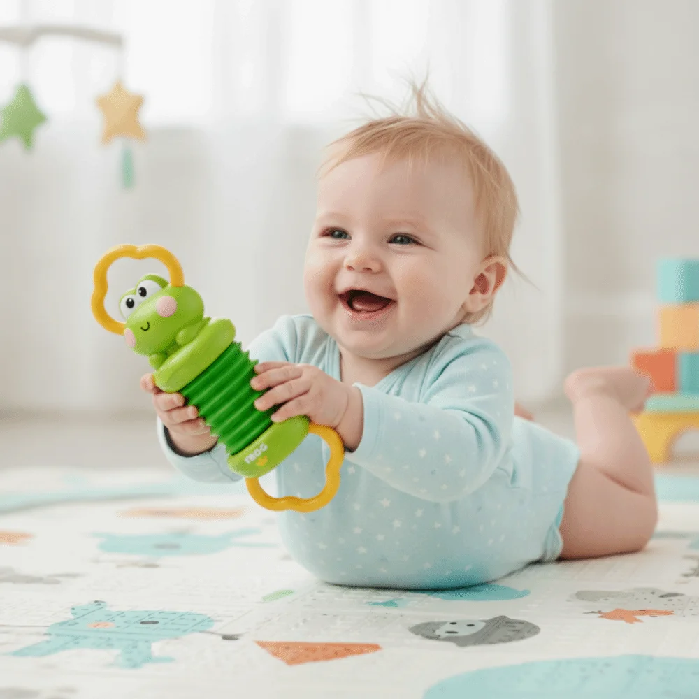 Fun Cartoon Frog Accordion Toy Handheld Mini Musical Instrument Toy Music Learning Cute Early Educational Toy Baby