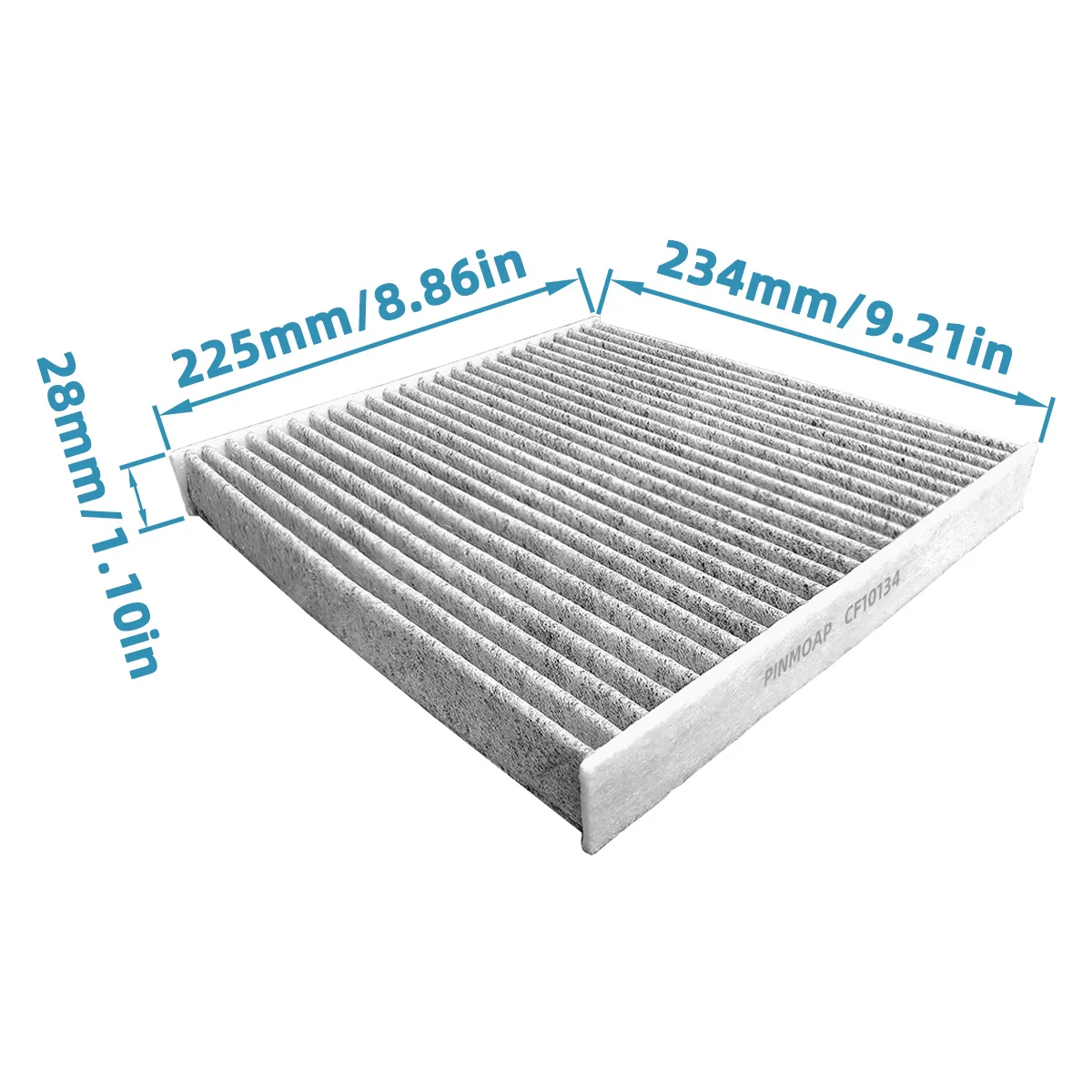 Lanke CF10134 Car Cabin Air Filter Fit For Honda Civic Crosstour Accord CR-V Odyssey Passport, 80219-SHJ-A01, P3875WS, VF2001