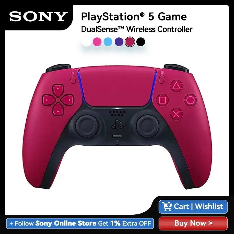 Sony PS5 Original DualSense Wireless Controllers Red/Astro Bot/Other Colors Compatible with PlayStation 5 Console/PC/Mac