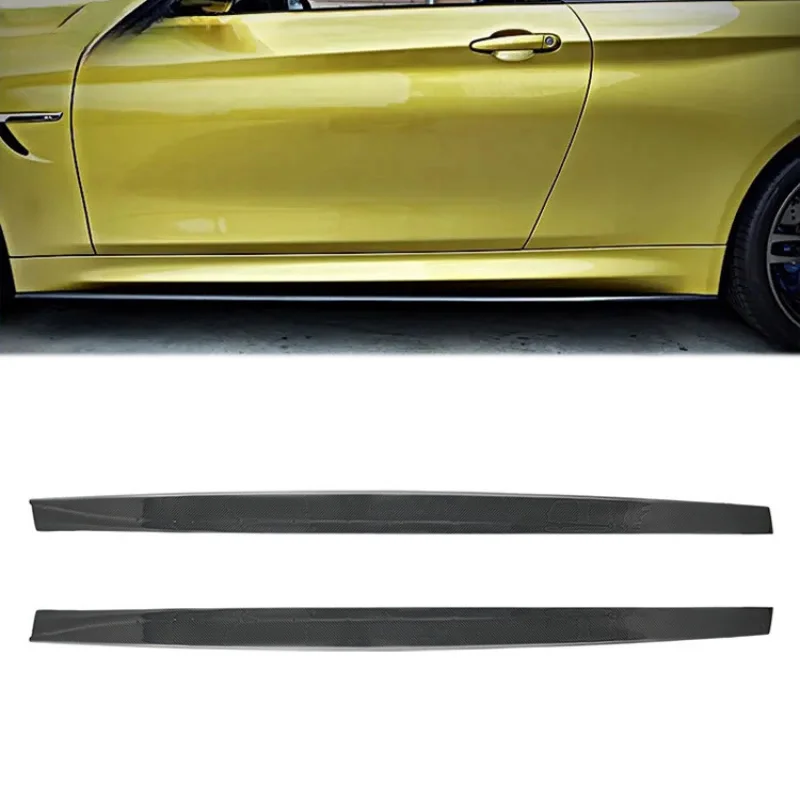 

Подходит для BMW F80/F82/M3/M4, боковые юбки из углеродного волокна, боковой нижний спойлер, небольшой объемный внешний модификация, спорт