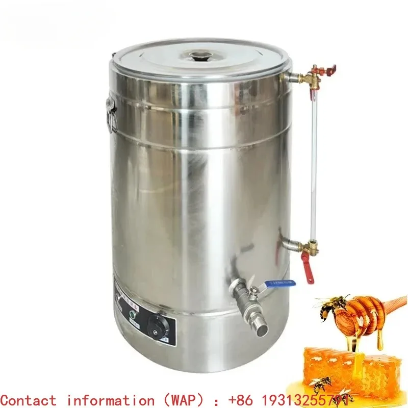 Beekeeping Equipment Double Layers Stainless Steel Honey Bucket Honey Tank with Heater