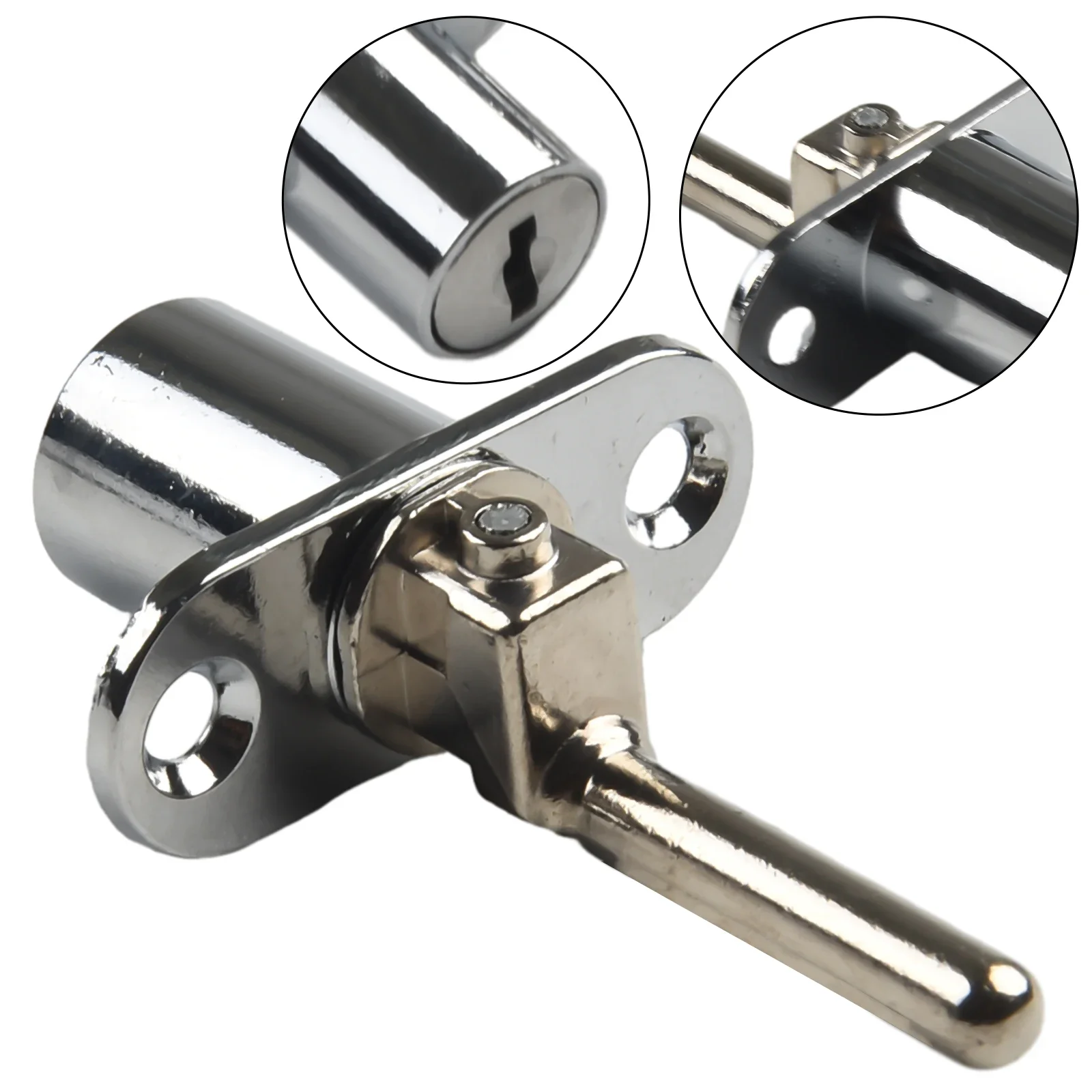 Triple Interlock Drawer Lock Zinc Alloy 1 Set 100% Original High Quality Hot Sale New With 2 Keys Home Hardware