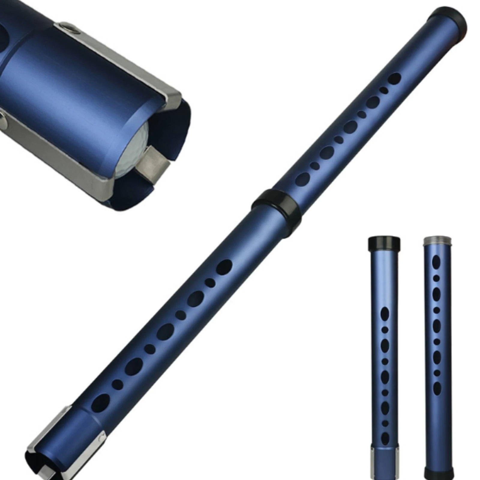 Golf Ball Retriever Tube Detachable Golf Ball Pickup Tube Compact Convenient for Golfers, Practice Range view 4