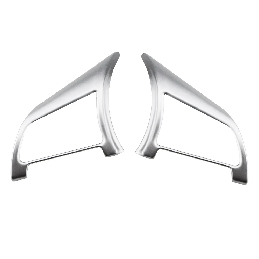 Car Steering Wheel Trim for Nissan Xtrail T32 Rogue Note Qashqai J11 Versa Juke Micra Kicks Leaf Sentra 2Pcs Sticker Cover