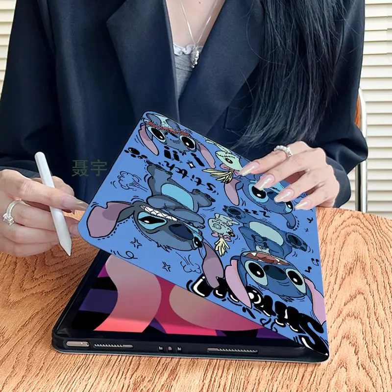 For Xiaomi 7 7Pro 6 6Pro 5 5Pro 6s Pro Redmi pad Pro 12.1 Inch pad SE TPU Flip Cartoon Stitch Fall Prevention Tablet Cover